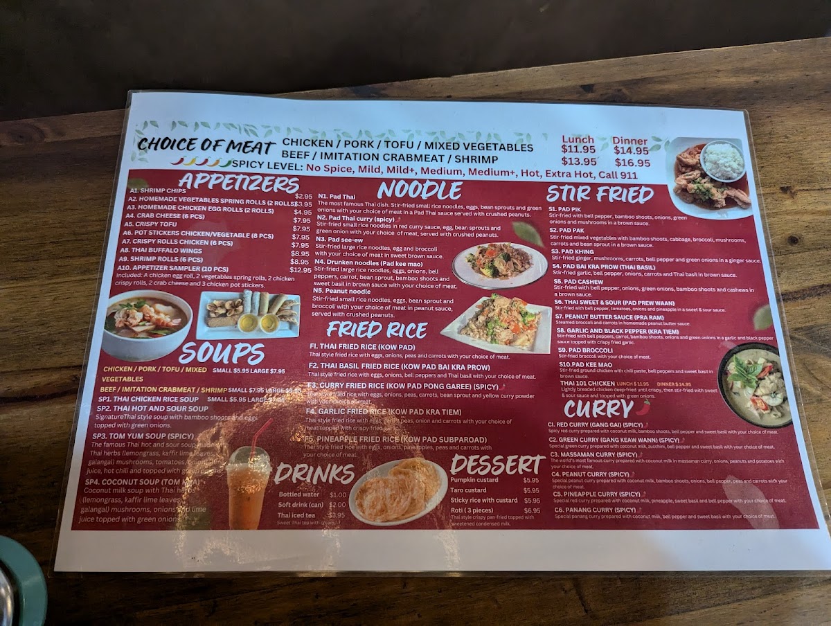 Menu - Thai 101 photo 3